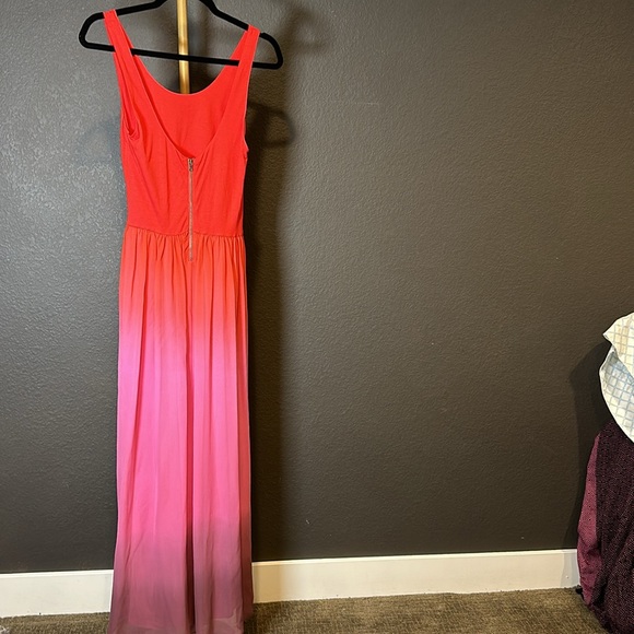 Alice + Olivia Ombré Maxi Dress - size Small - Red to Pink Ombré , dreamy! - Picture 2 of 7